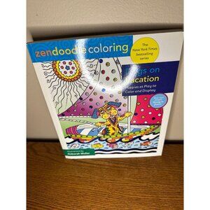 ZENDOODLE COLORING: DOGS ON VACATION: PUPPIES AT PLAY TO By Deborah Muller New